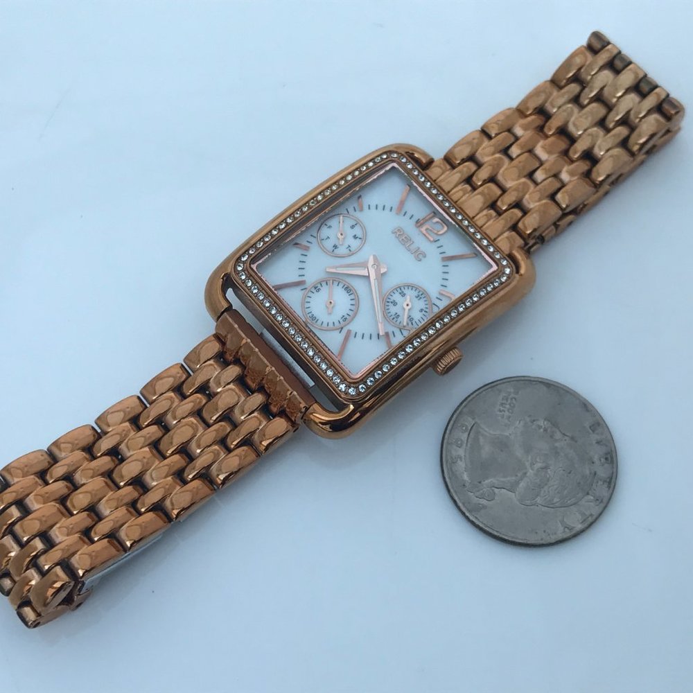 Relic Brand Women Watch Gold Tone Multi Function A - Picture 7 of 10